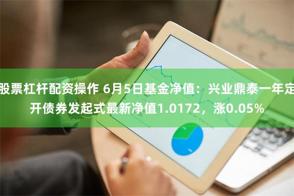 股票杠杆配资操作 6月5日基金净值：兴业鼎泰一年定开债券发起式最新净值1.0172，涨0.05%