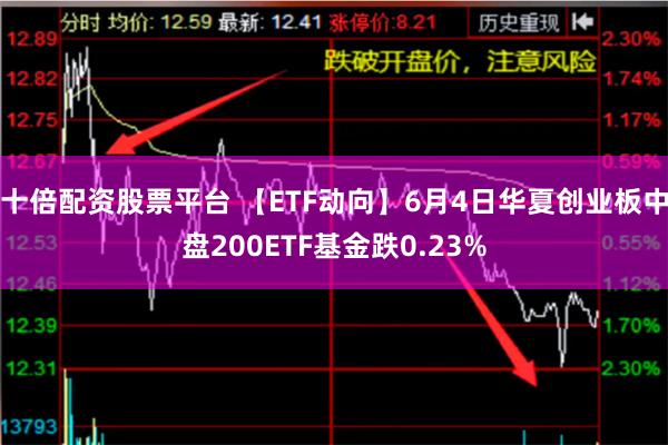 十倍配资股票平台 【ETF动向】6月4日华夏创业板中盘200ETF基金跌0.23%