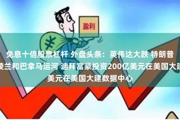 免息十倍股票杠杆 外盘头条：英伟达大跌 特朗普执念于格陵兰和巴拿马运河 迪拜富豪投资200亿美元在美国大建数据中心